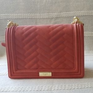 BCBG Bag Purse Coral Gold Hardware